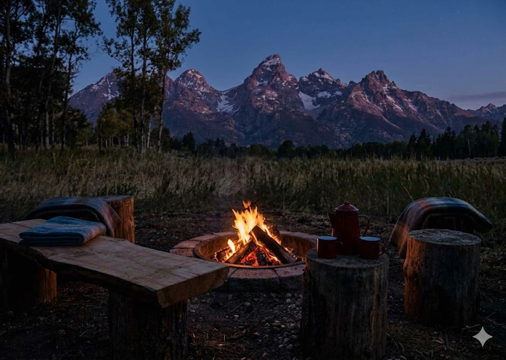 dark campfire